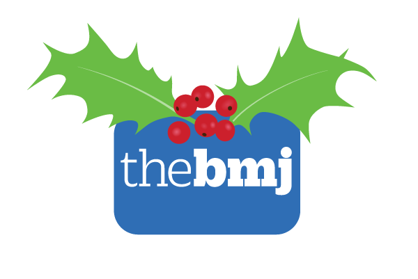 BMJ logo with holly